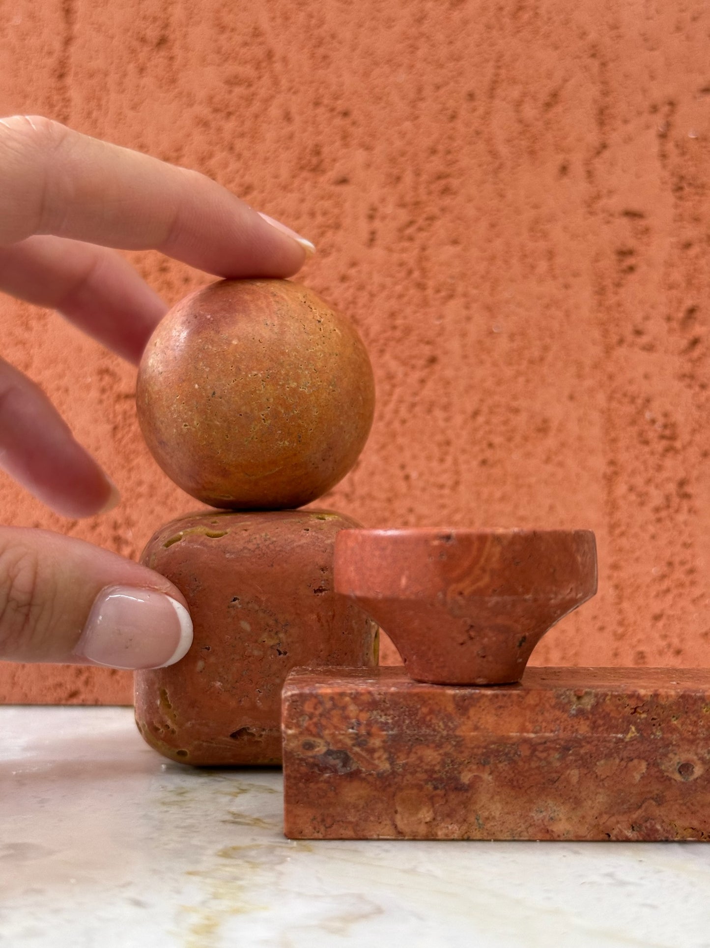 Custom Marble Knobs & Handles